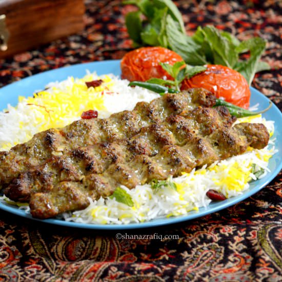 Kabab Koobeideh - Recipe photo by Shanaz Rafiq