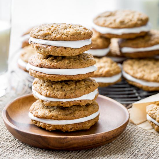 Oatmeal Cream Pies - Recipe photo by Savingroomfordessert
