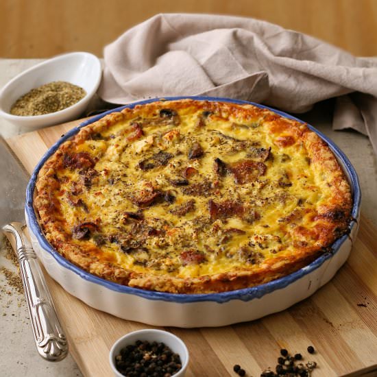 Bacon and Mushroom Quiche - Recipe photo by vanillafrost4