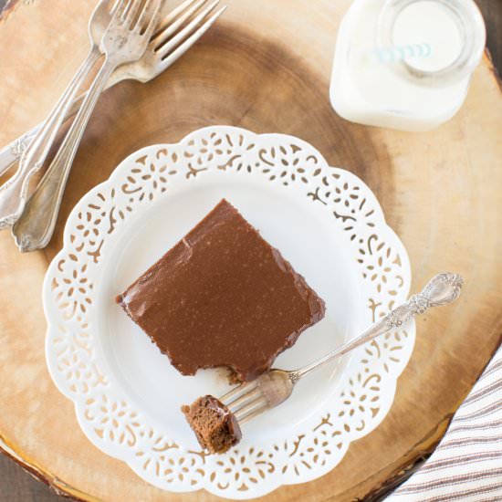 Texas Sheet Cake - Recipe photo by Kristine Underwood