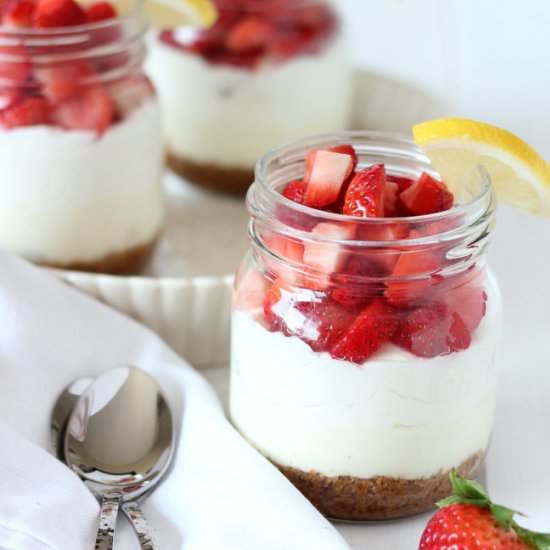 No Bake Cheesecake Jars - Recipe photo by SatoriDesignForLiving