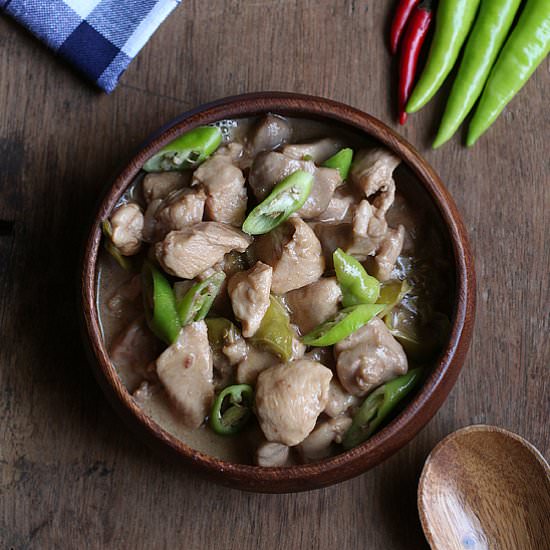 Chicken Bicol Express - Recipe photo by peachkins