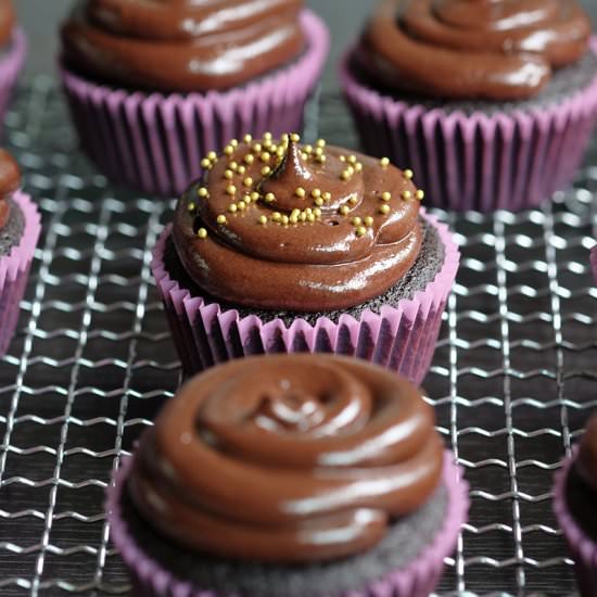 Ultimate Perfect Chocolate Cupcake - Recipe photo by BearNakedFood