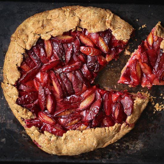 Glutenfree Chai Spiced Plum Galette - Recipe photo by Tashasartisanfoods