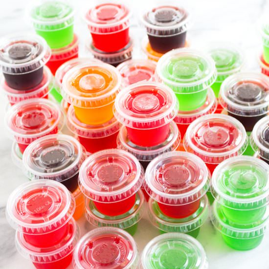 5 Rock Your Socks Jello Shots - Recipe photo by sarahsbakestudio