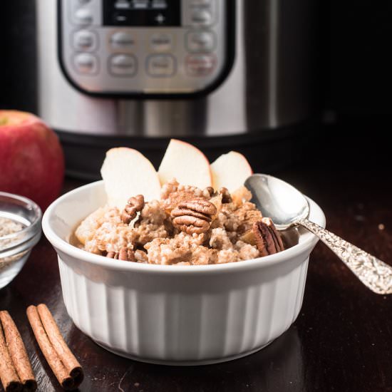 Apple Pie Instant Pot Oatmeal - Recipe photo by mywifecancook