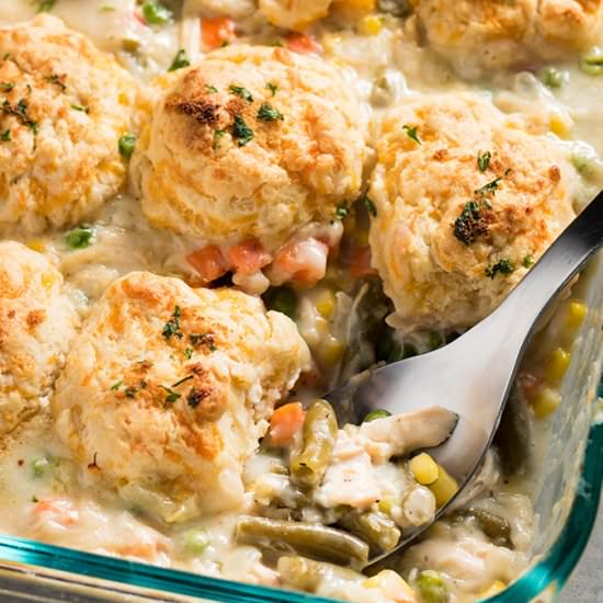 Cheddar Biscuit Chicken Pot Pie - Recipe photo by TheSaltyMarshmallow