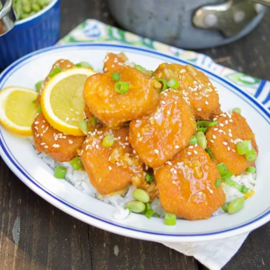 Crispy Orange Chicken - Recipe photo by tiffanybendayan