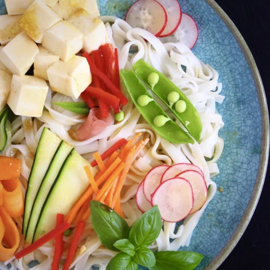 Vegan Tofu Rice Noodle Salad - Recipe photo by rhiansrecipes