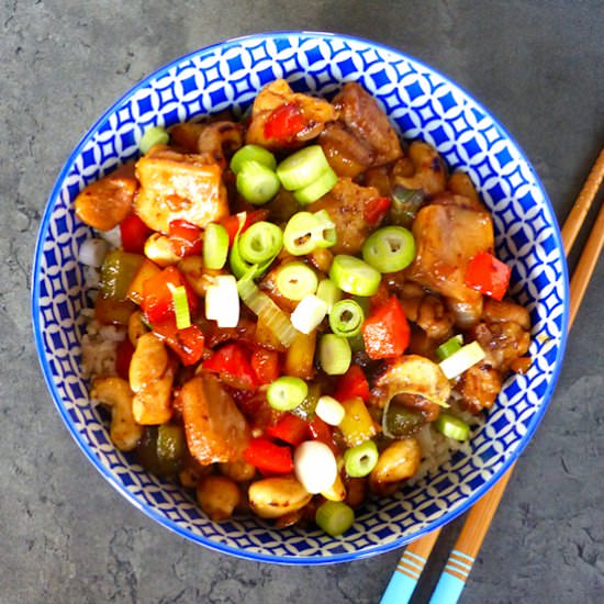 Quick and Easy Cashew Chicken Bowl - Recipe photo by Out mijn Keuken