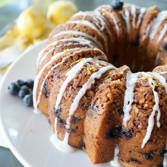 Blueberry Zucchini Breakfast Cake - Recipe photo by bakinginblackandwhite