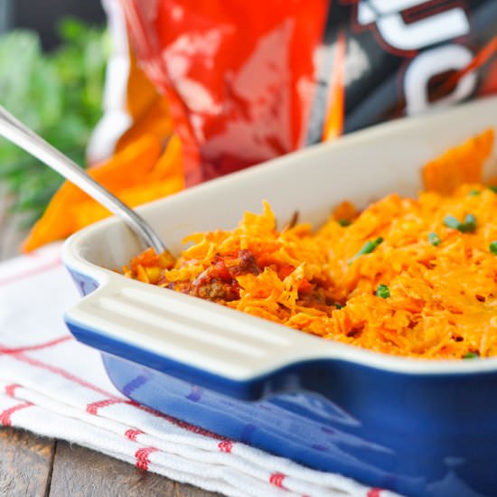 Doritos Nacho Cheese Taco Bake - Recipe photo by The Seasoned Mom
