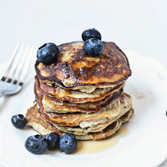Grain Free Zucchini Bread Pancakes - Recipe photo by CitNutritionally