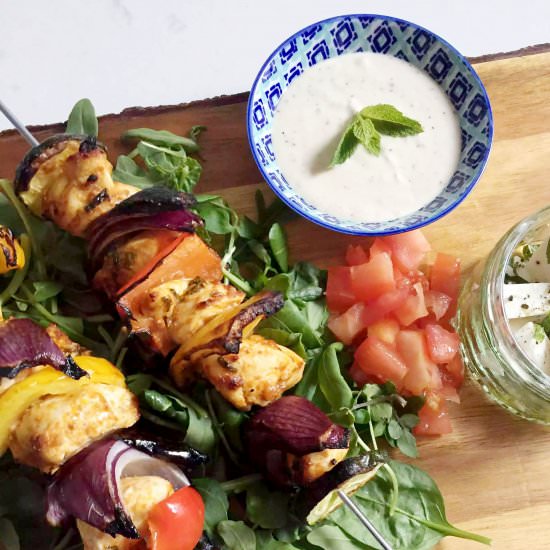 Grilled Moroccan Chicken Skewers - Recipe photo by emmaeatsandexplores
