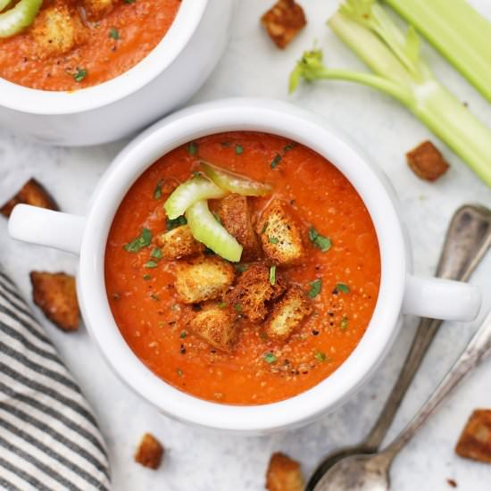 Bloody Mary Tomato Soup - Recipe photo by onelovelylife