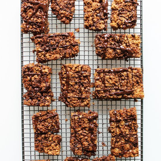 Cherry & Dark Chocolate Flapjacks - Recipe photo by SlowThe CookDown