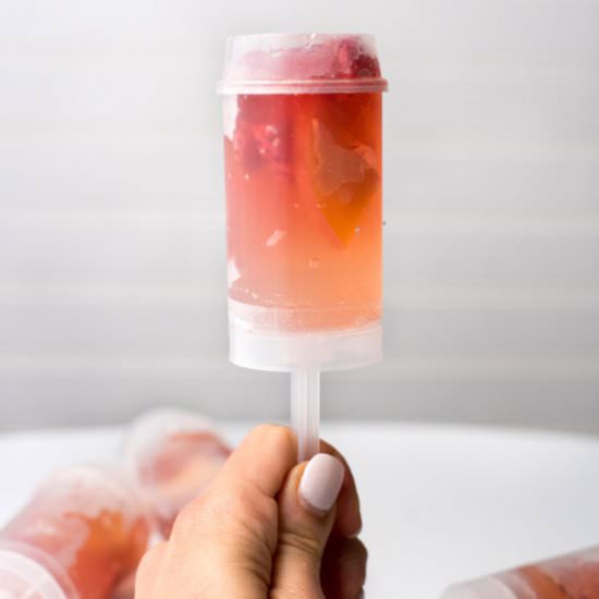 Summertime Rosé Push Pops - Recipe photo by hungerthirstplay