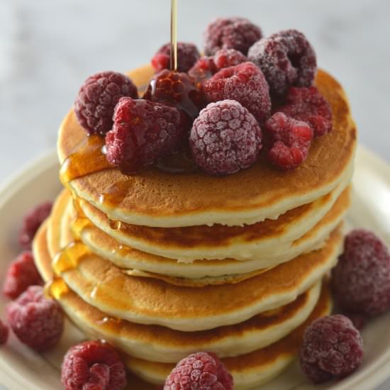Vanilla Protein Powder Pancakes - Recipe photo by atasteofmadness
