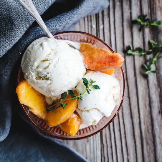 Honey Ricotta Ice Cream - Recipe photo by snixykitchen