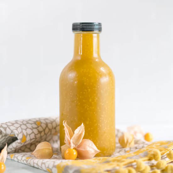 Ground Cherry Jalapeño Hot Sauce - Recipe photo by HealthStartsintheKitchen