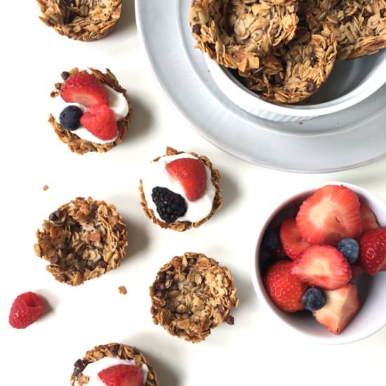 Skinny Granola Cups - Recipe photo by cookiesandcalligraphy
