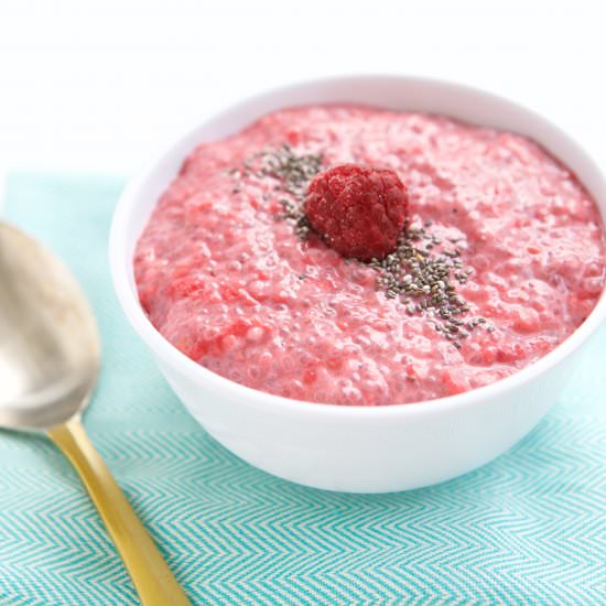 Raspberry Chia Pudding - Recipe photo by JBraddockRD