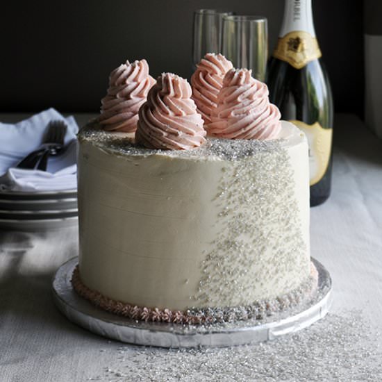 Champagne Cake - Recipe photo by BatterandDough