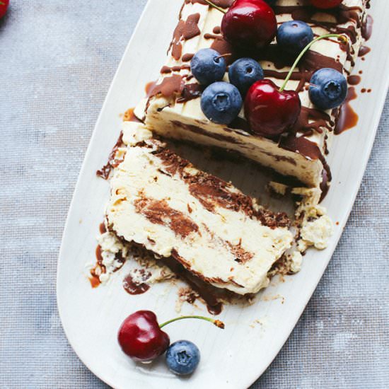 Ice cream terrine - Recipe photo by My Little Expat Kitchen