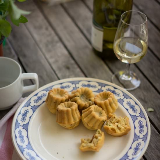 Cannelés aux tomates séchées - Recipe photo by Chataigne