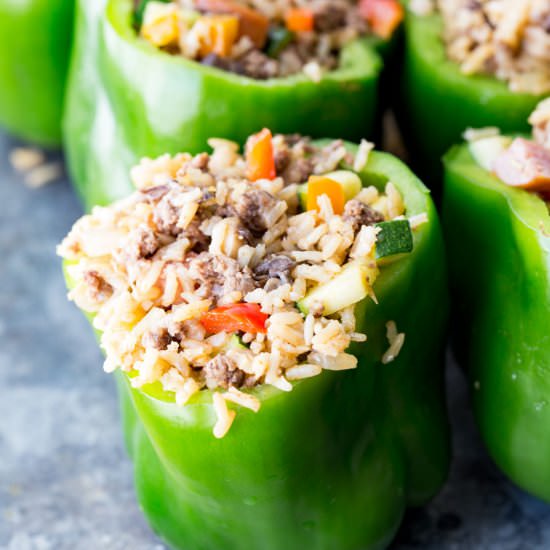 Hearty Stuffed Peppers - Recipe photo by ezpzmealz