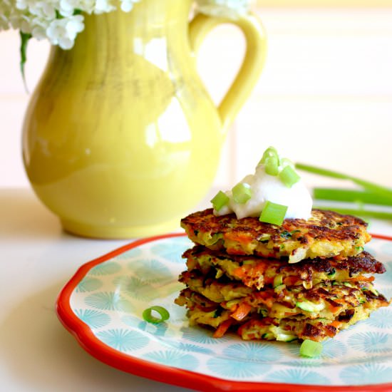 Veggie Fritters - Recipe photo by Sneaky Mommies
