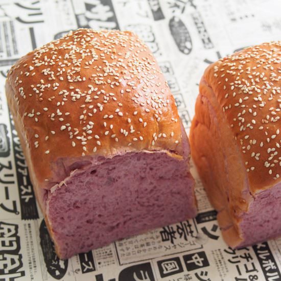 Japanese Purple Sweet Potato Loaf - Recipe photo by Bake With Paws