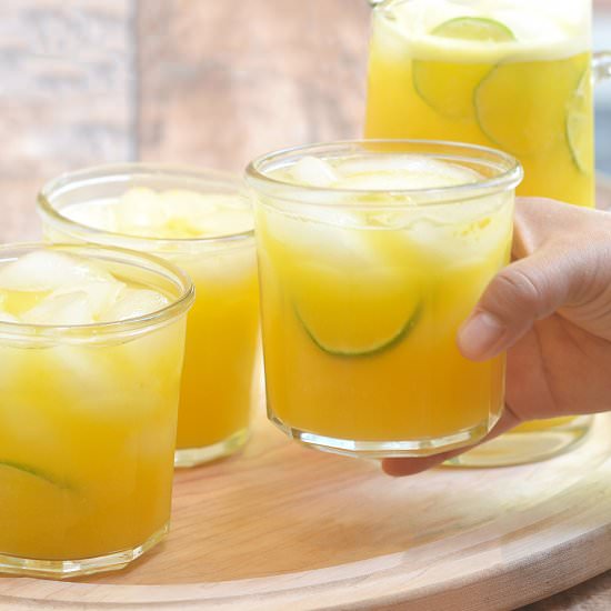 Mango Lemonade - Recipe photo by onionringsandthings