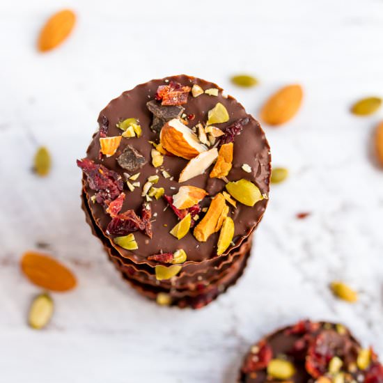 Trail Mix Coconut Butter Cups - Recipe photo by eatingbirdfood