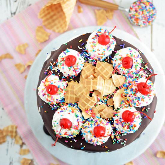 Grandma's Neapolitan Ice Cream Cake - Recipe photo by TheCakeChica