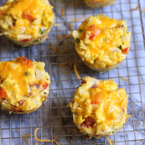 Bacon and Egg Breakfast Muffins - Recipe photo by suebeehomemaker