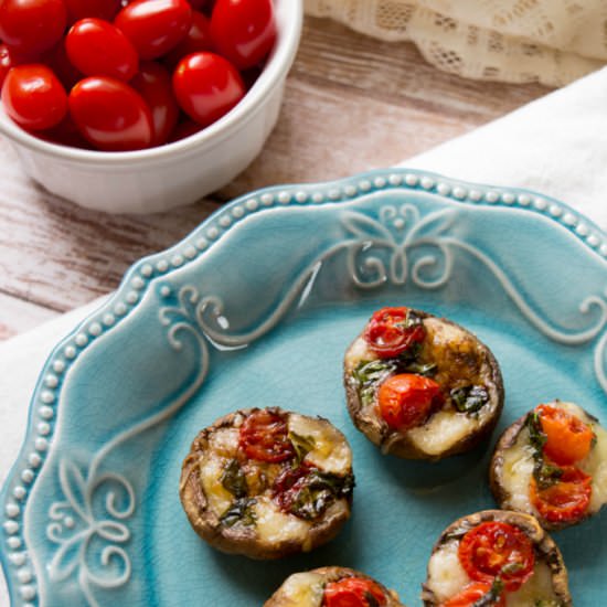 Caprese Mushroom Appetizer Recipe - Recipe photo by SheSaved