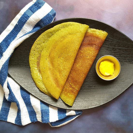 Dill Leaves Sweet Dosa - Recipe photo by Dice n Cook