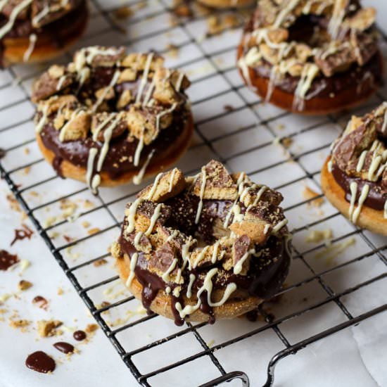 Banana Choc Digestive Doughnuts - Recipe photo by Thespoonandwhisk