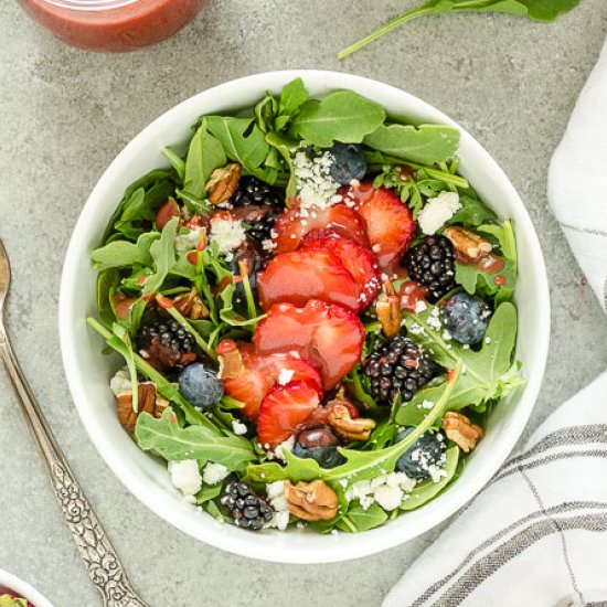 Summer Berry Arugula Salad - Recipe photo by flavorthemoments