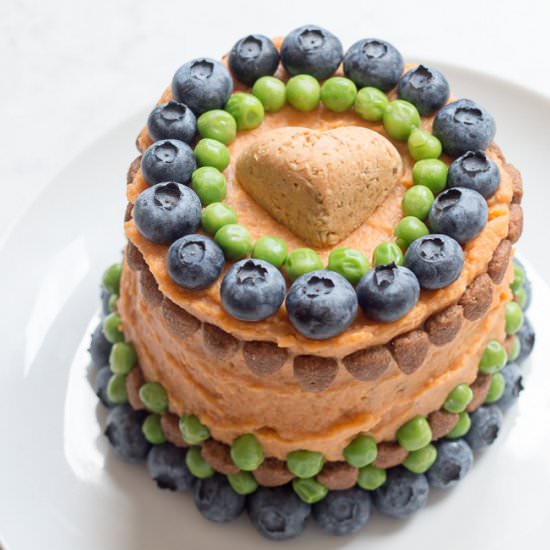 Dog Birthday Meatloaf Cake - Recipe photo by TimVidraEats