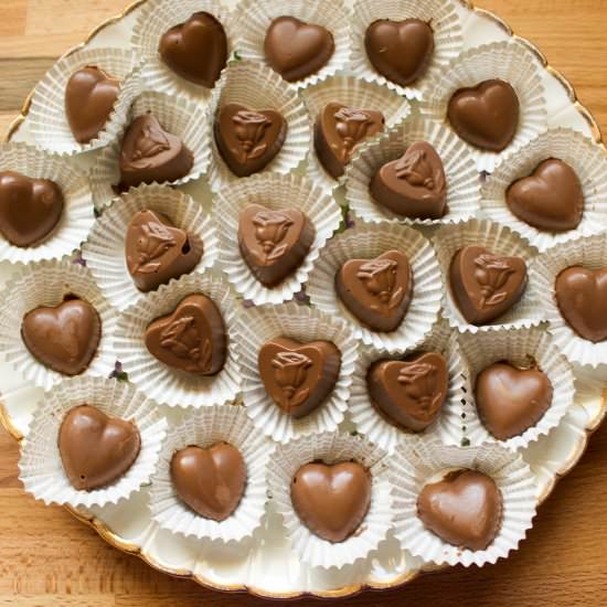 Strawberry Milk Chocolates - Recipe photo by suziethefoodie