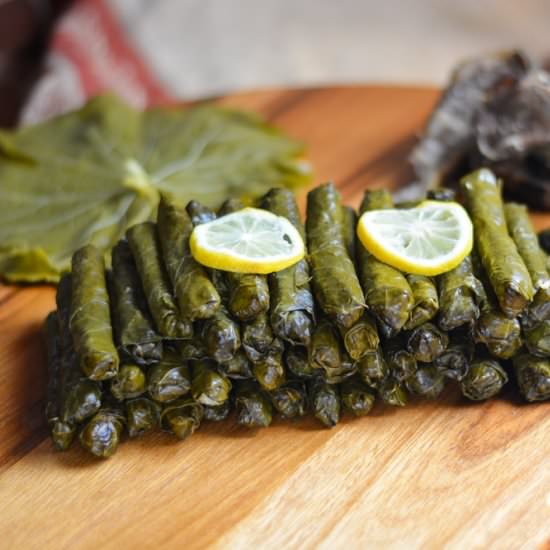 Lebanese Stuffed Grape Leaves - Recipe photo by SimplyLebanese
