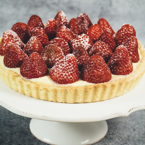 French Strawberry Tart - Recipe photo by cookingtheglobe