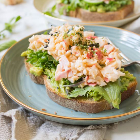 California Pokecado Toast - Recipe photo by cookingwithawallflower