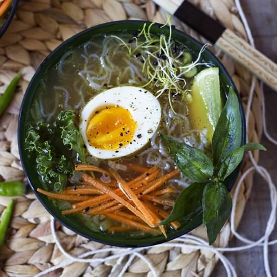 Egg, Noodles and Beef Bone Broth - Recipe photo by Aninas Recipes