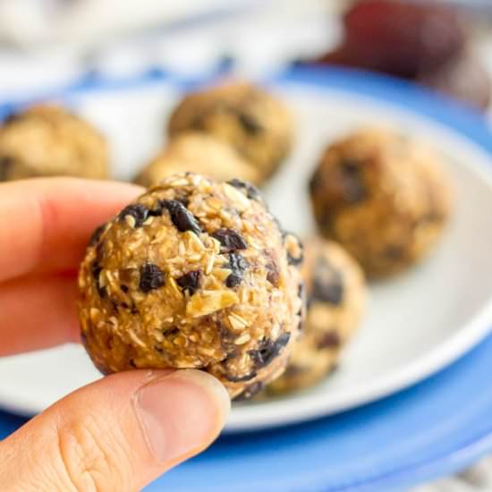 No Bake Blueberry Cookie Balls - Recipe photo by Family Food on the Table