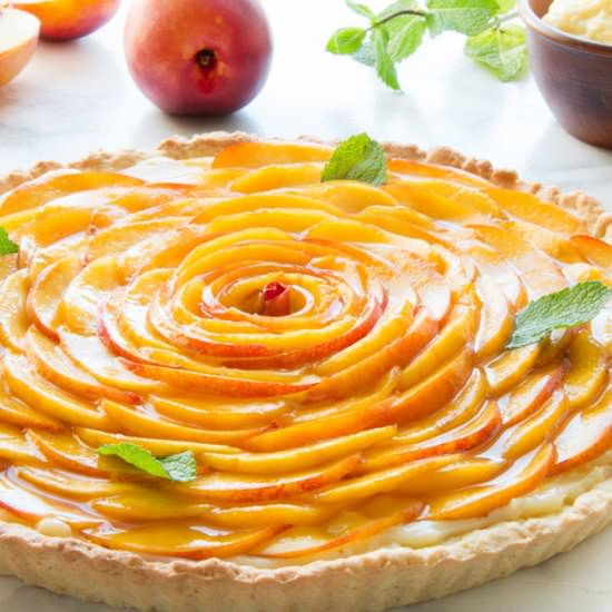 Fresh Peach Crostata - Recipe photo by ItalianRecipeBook