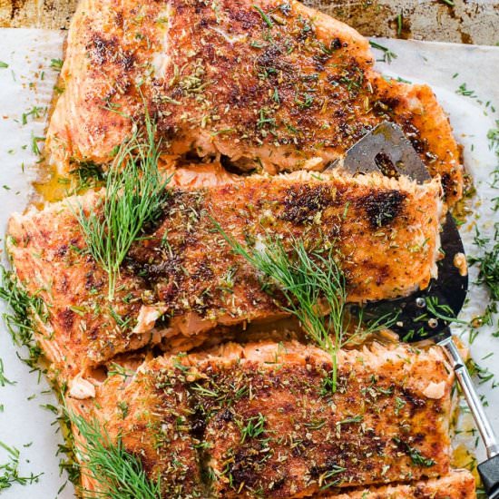 Slow Baked Chili Salmon - Recipe photo by The Endless Meal