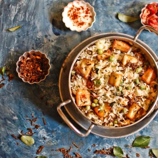 Cottage cheese Pulav - Recipe photo by hetalkamdar
